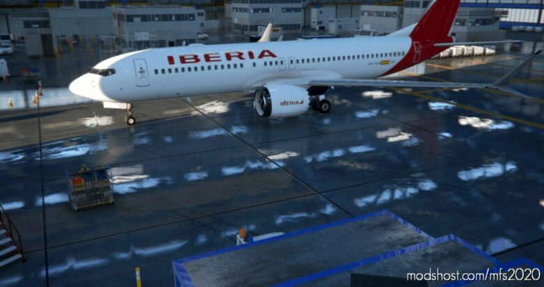 MSFS 2020 Spain Livery Mod: Iberia 737M V1.1 (Featured)