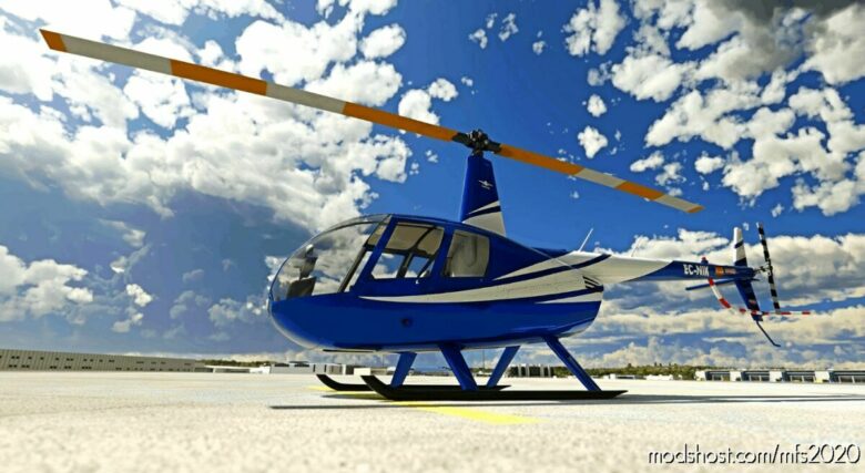 MSFS 2020 8K Hicopt Mod: RSP Robinson R44 L’Aeroclub Ec-Nik 8K (Featured)