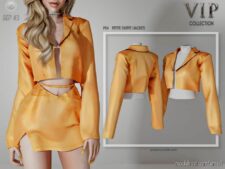 Sims 4 Clothes Mod: Petite Outfit (Jacket) (Featured)