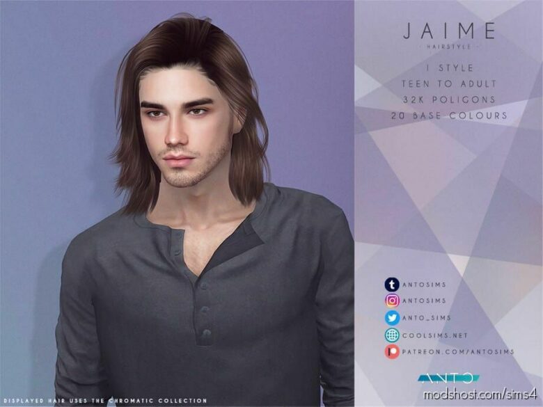 Sims 4 Mod: Jaime Hair (Featured)