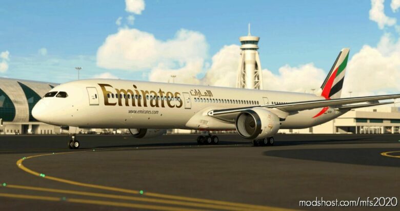 MSFS 2020 777-300ER Livery Mod: Emirates A6-Eqp Ultra (Featured)