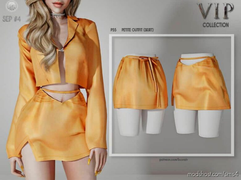 Sims 4 Clothes Mod: Petite Outfit (Skirt) (Featured)