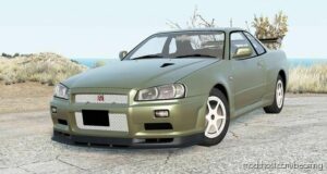 BeamNG Nissan Car Mod: Skyline GT-R V-Spec II (BNR34) 2002 (Featured)