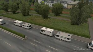 ETS2 Mod: Camper With Caravan Trailer V7.0 1.42.X (Image #2)