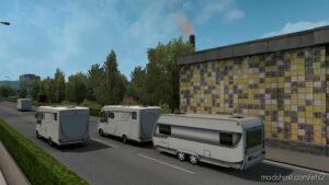 ETS2 Mod: Camper With Caravan Trailer V7.0 1.42.X (Image #3)