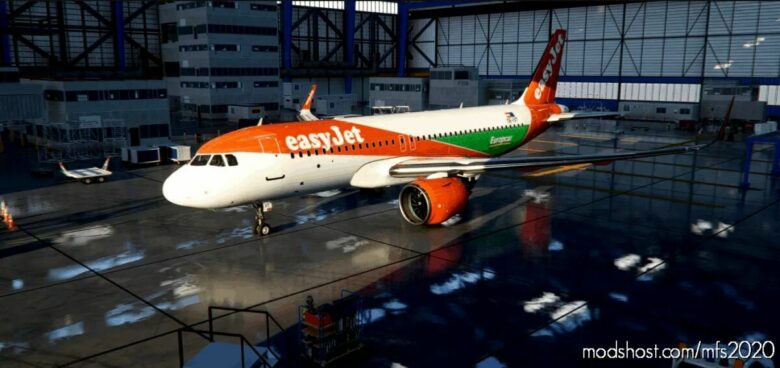 MSFS 2020 A320neo Livery Mod: A32NX Flybywire | Airbus A320Neo Easy JET Oe-Ivt In 8K V2.1 (Featured)