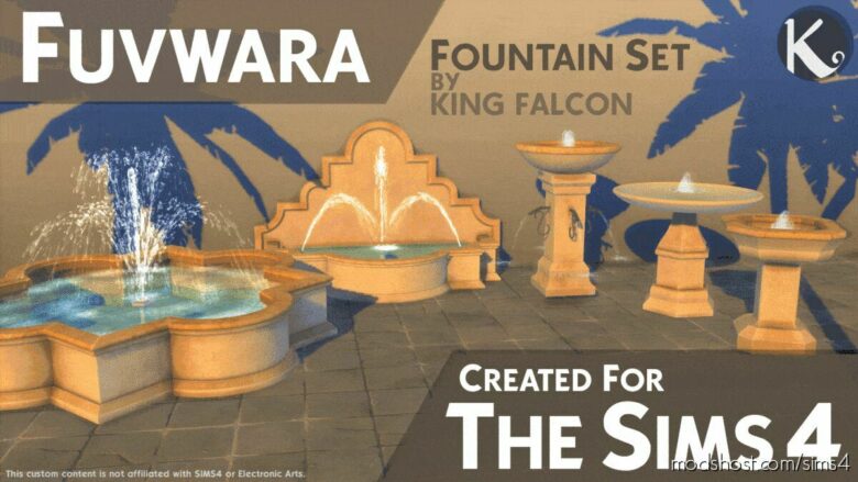 Sims 4 Object Mod: Fuvwara – Fountain SET (Featured)