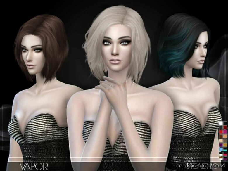 Sims 4 Mod: Stealthic – Vapor (Female Hair) (Featured)