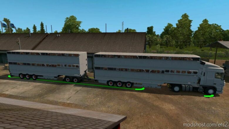 ETS2 Mod: Semi Trailer-Cattle Carrier In Ownership 1.42 (Featured)