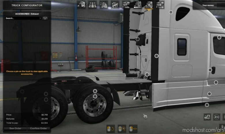 ATS Freightliner Mod: Cascadia Parts Pack V1.0.2 (Featured)