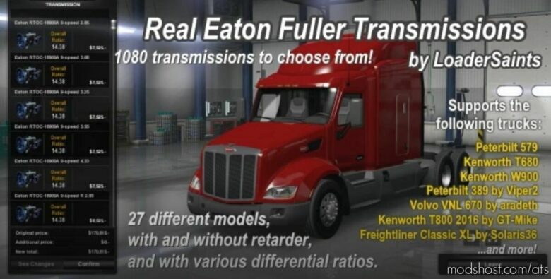 ATS Transmissions Part Mod: Real Eaton Fuller Transmissions 1.41 – 1.42 (Featured)