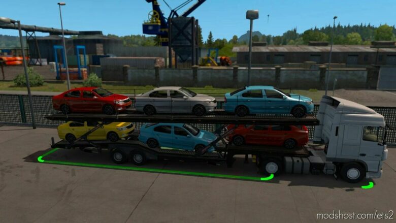 ETS2 Mod: Ownable CAR Transporter Semi Trailer 1.42 (Featured)