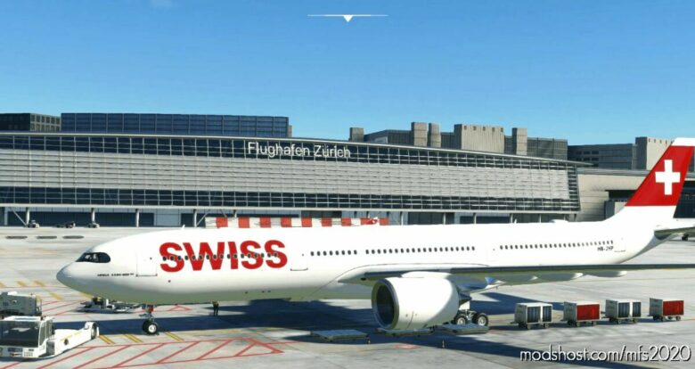 MSFS 2020 A330 Livery Mod: A330-900Neo Swiss Airlines Hb-Jhp 8K (Featured)