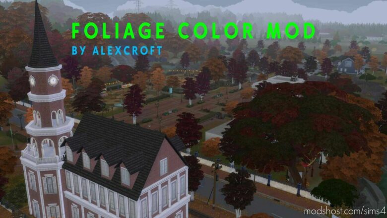 Sims 4 Mod: Change Foliage Color Mod (Featured)