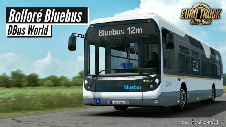 ETS2 Mod: Bollore Bluebus SE 1.41 - 1.42 Beta (Featured)