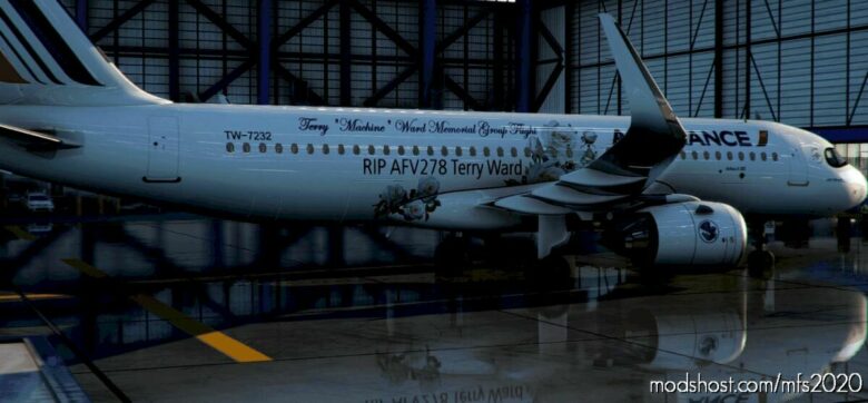 MSFS 2020 8K Mod: A32NX Flybywire | Airbus A320Neo Special Livery AIR France TW-7232 With Mask In 8K (Featured)