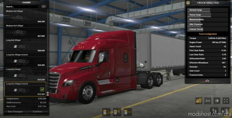 ATS Freightliner Mod: Cascadia Parts Pack V1.0.3 (Featured)