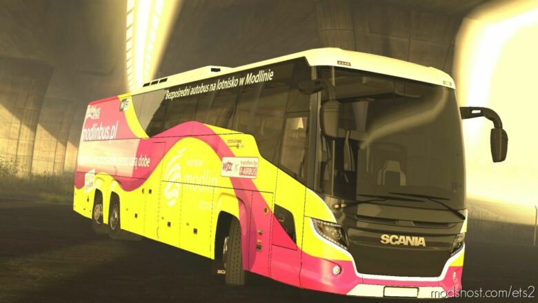 ETS2 Scania Bus Mod: Touring HD 1.42 (Featured)