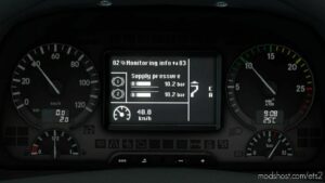 ETS2 Mercedes-Benz Part Mod: Actros 2009 Realistic Dashboard Computer 1.42 (Image #5)