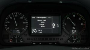 ETS2 Mercedes-Benz Part Mod: Actros 2009 Realistic Dashboard Computer 1.42 (Image #6)