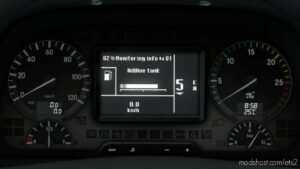 ETS2 Mercedes-Benz Part Mod: Actros 2009 Realistic Dashboard Computer 1.42 (Image #7)