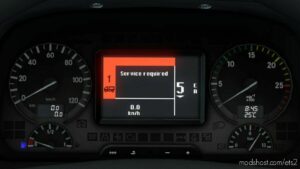 ETS2 Mercedes-Benz Part Mod: Actros 2009 Realistic Dashboard Computer 1.42 (Image #11)