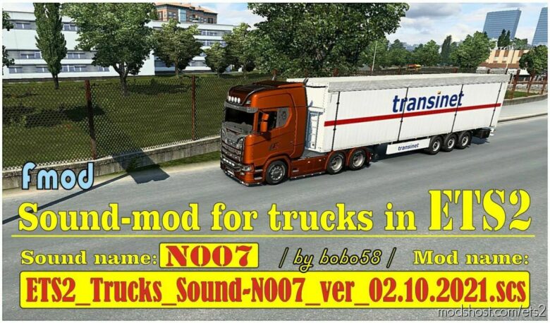 ETS2 Mod: Trucks Sound N007 Ver02.10.2021.Scs 1.41 (Featured)