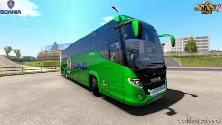 ETS2 Scania Bus Mod: Touring HD V1.2 Fixed 1.42 (Featured)