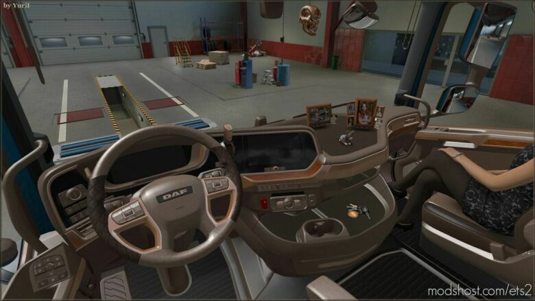 ETS2 DAF Mod: Beige Interior For DAF XG 2021 V0.8 (Featured)