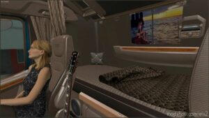 ETS2 DAF Mod: Beige Interior For DAF XG 2021 V0.8 (Image #4)