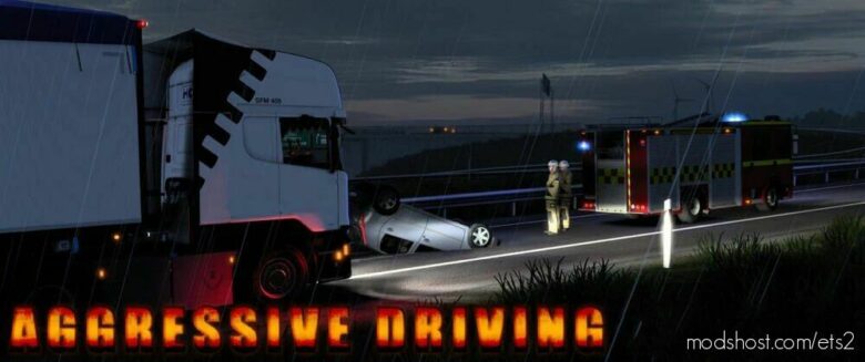 ETS2 Mod: Aggressive Driving 1.41 - 1.42 (Featured)