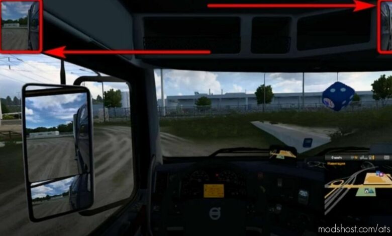 ATS Mirrors Mod: Compact Mirrors 1.42 (Featured)