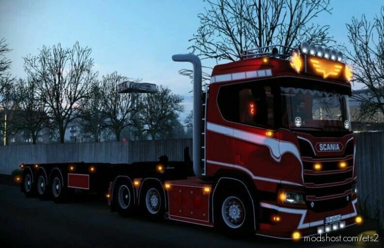 ETS2 Scania Part Mod: Next GEN (R&S) Stainless Steel Straight Exhaust Pipe (Featured)