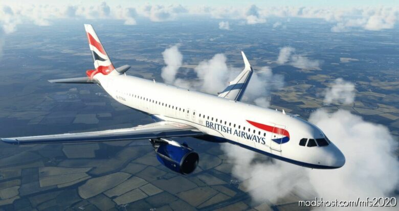 MSFS 2020 A320 Livery Mod: British Airways (Dirty) 8K – FBW A32NX V1.1 (Featured)