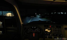 ATS Headlights Part Mod: Blue Xenon Lights V1.1 1.41 – 1.42 (Featured)