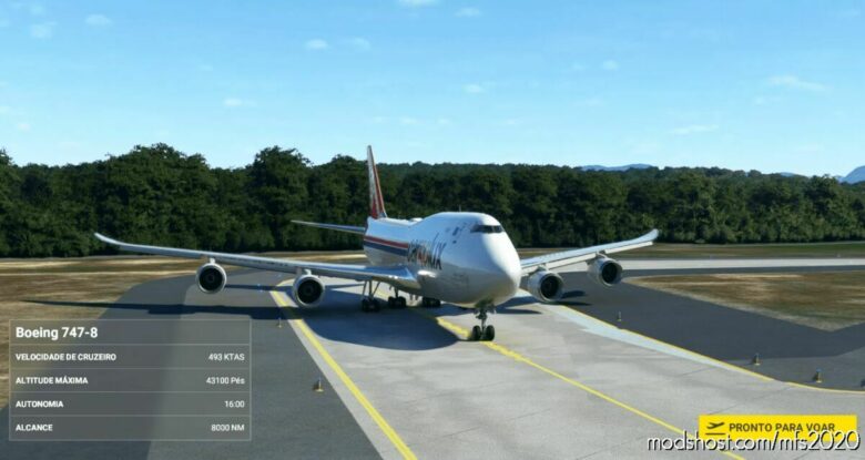 MSFS 2020 747-8 Livery Mod: Asobo 747-8 BCF Cargolux 50 Years NO Mirroring (Featured)