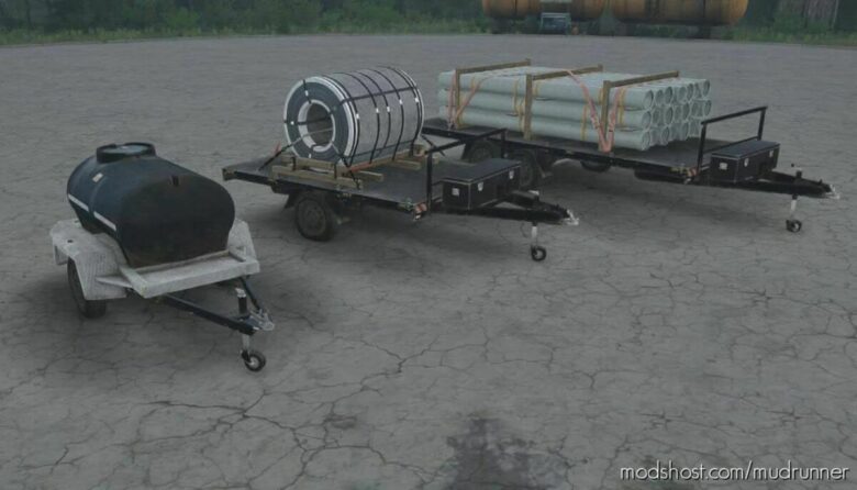 MudRunner Mod: Scaut Trailers Pack Mod V1.1 (Featured)