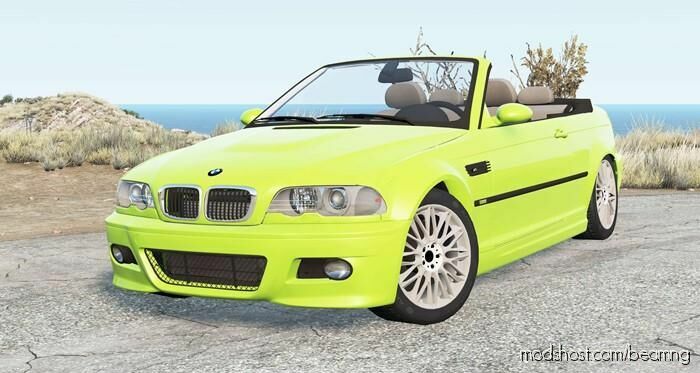 BeamNG BMW Car Mod: M3 Convertible (E46) 2001 (Featured)