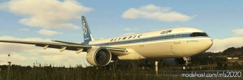 MSFS 2020 8K Livery Mod: Olympic Airways Sx-Dfa “Olympia” 8K (Featured)