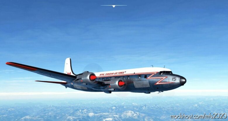 MSFS 2020 Douglas Livery Mod: Pmdg DC6B Rcaf 17515 Tribute (Featured)