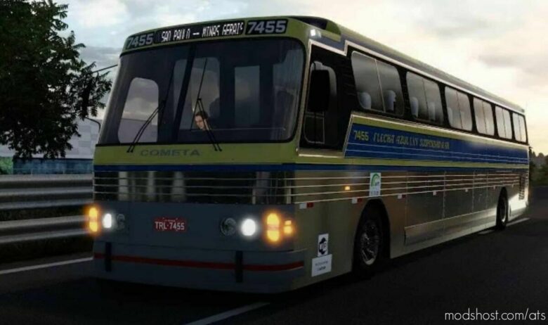 ATS Mod: Scania CMA Comet Flecha Azul BUS V3.3 1.42 (Featured)