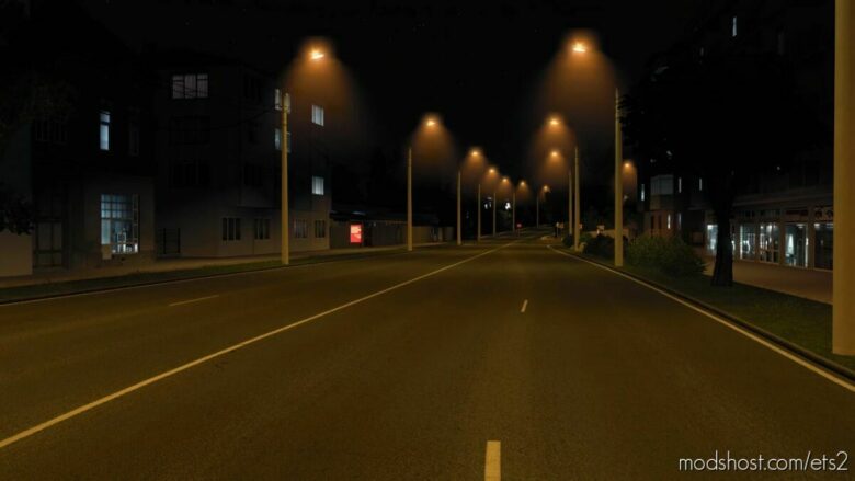 ETS2 Mod: Street Lamps With FOG 1.42 (Featured)