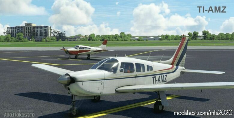 MSFS 2020 PA-28R Livery Mod: Just Flight PA-28R Arrow III Ti-Amz (Featured)