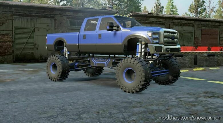 SnowRunner Car Mod: B-350 Diesel Mega MUD Truck V2.0.0 (Featured)