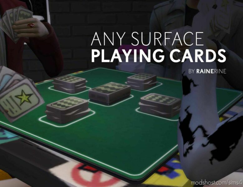 Sims 4 Mod: ANY Surface Playing Cards (Featured)