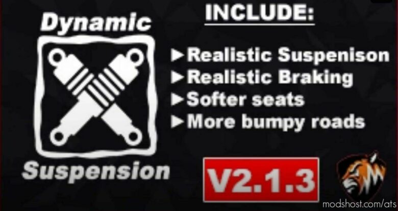 ATS Mod: Dynamic Suspension V2.1.3.1 1.42.X; Older Versions (Featured)