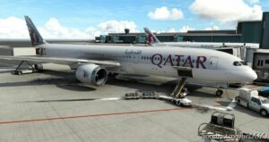 MSFS 2020 Boeing Livery Mod: Qatar Airways A7-Bha Ultra (Image #2)