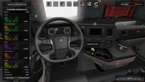 ETS2 Scania Part Mod: R & S Background Lights & V8 Back Panels 1.42 (Image #2)