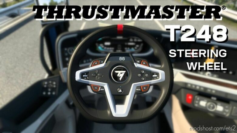 ETS2 Part Mod: Thrustmaster T248 Steering Wheel 1.42 (Featured)