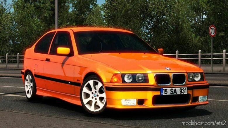 ETS2 BMW Car Mod: E36 Compact 1.42 (Featured)